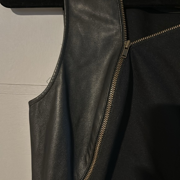 Ali Ro Zipper Dress with Real Leather Accents - Picture 4 of 7